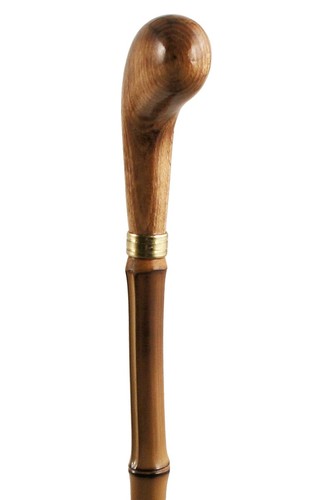Wooden handled pistol grip - handled,