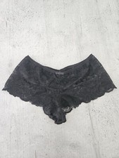 Size S small 6 8 Black Lace French Knickers Lingerie Underwear Boudoir Panties