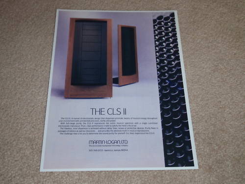 Martin logan cls speaker - martin,