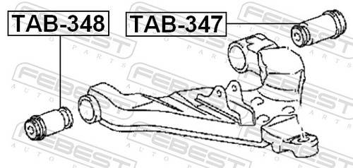 Fits febest tab - tab-348, front