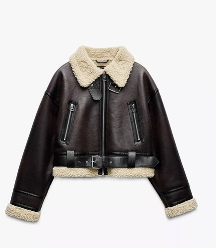 Zara brown double - brown, double-faced