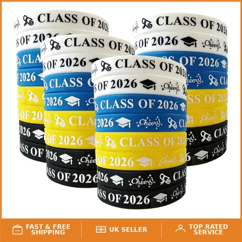 Silicone graduation wristbands - silicone,