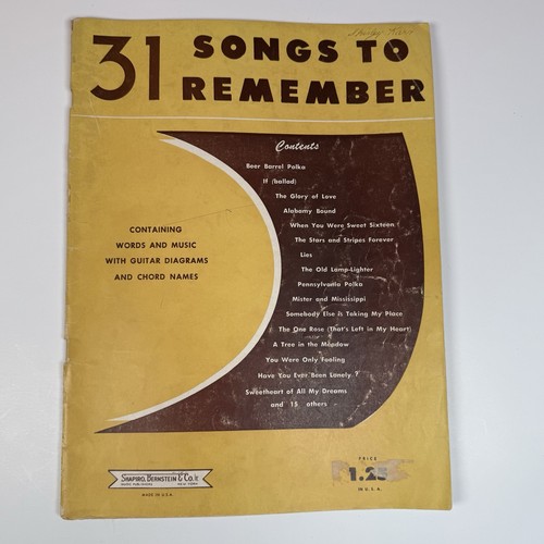 Songs remember shapiro - songs,