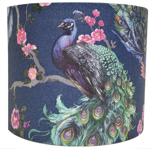 Peacock lampshade ceiling - lampshade,