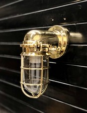 Vintage Antique Brass Bulkhead