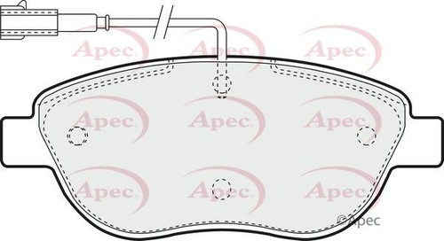Apec front brake pad set - apec,