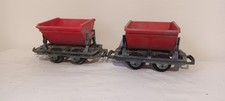 G scale 45mm WEATHERED 2x LGB 4043 V Dump Tipper Wagon (Feldbahn Field Railway)