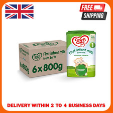 Cow & Gate 1 First Infant Baby Milk Powder Formula, from Birth 800g (Pack of 6)
