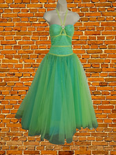 FLIRT MAGGIE SOTTERO UK 6 LIME GREEN SLEEVELESS BEADED BONED OCCASION PROM DRESS