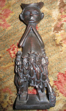 Makonde Tree of Life / Fertility Hand Carved African Wood Sculpture Ebony Ujamaa