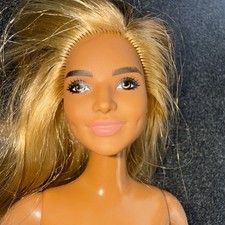 Genuine Barbie Doll Curvy Fuller Figure Hispanic Latina Tan Dimples Face