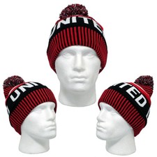 United RWB Large Striped Bobble Hat Extra large 60cm Gift idea from Manchester