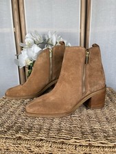 Schuh tan suede leather boots