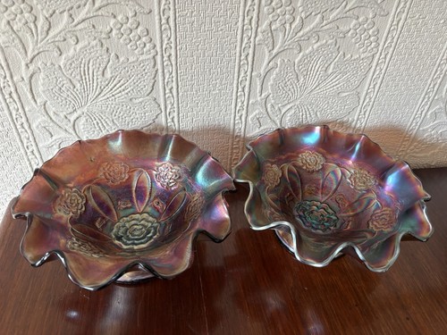 Dugan carnival glass footed - carnival,
