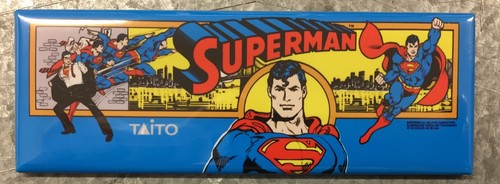 Superman arcade game - game, marquee
