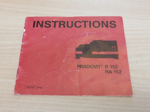Leica pradovit r152 ra152 - pradovit, r152/ra152