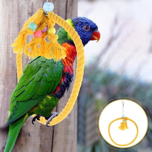 Parrot rope swing - parrot, cage