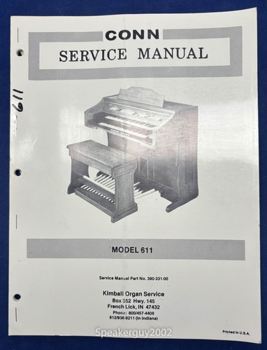 Original conn organ service - organ,