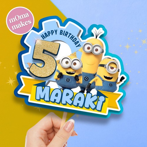 Minions cake topper - ,