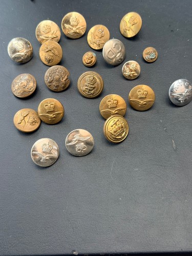 Victorian ww1 ww2 buttons - ww1,