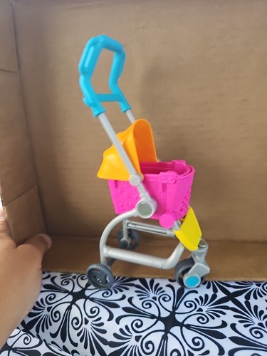 Barbie expandable stroller - expandable, stroller/