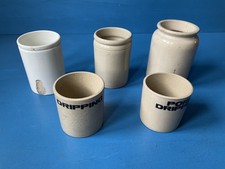 Joblot vintage stoneware jar, marmalade/jam pot dripping pot