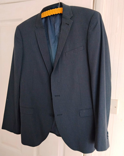 Men black suit jacket - black,
