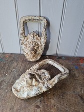 Pair Of Cast Iron Urn / Pot