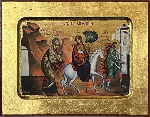 The flight into egypt icon - flight,