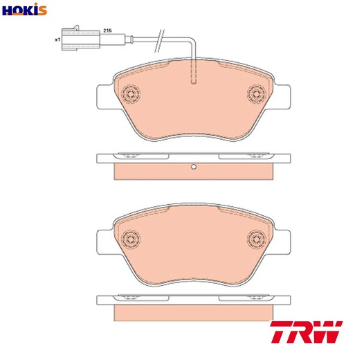 Brake pad set - brake,