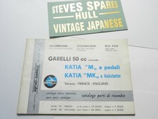 GARELLI 50cc KATIA M a pedali & kickster GENUINE ORIGINAL parts book .preowned.