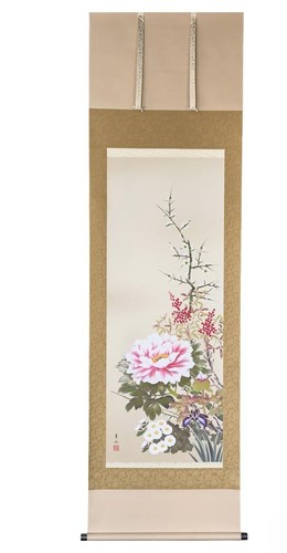 Japanese hanging scroll four - japanese,