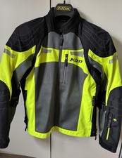 Klim  Avalon Textile Motorbike Jacket Size 14 US Large Black Fluorescent Yellow