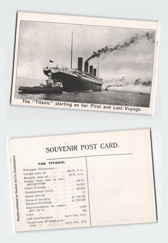 Vintage postcard rms titanic - postcard,
