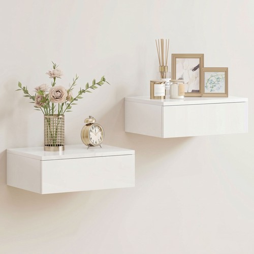 Homcom wall mounted bedside - homcom,