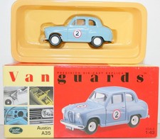 VANGUARDS 1/43 VA23005 AUSTIN A35 G.HILLS RALLY CAR #2