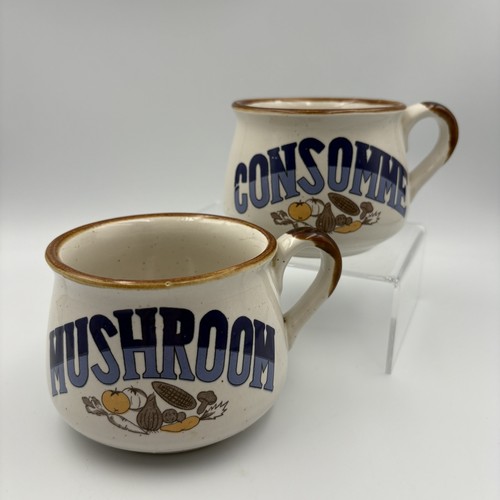 Vintage soup mugs bowls cups - vintage,
