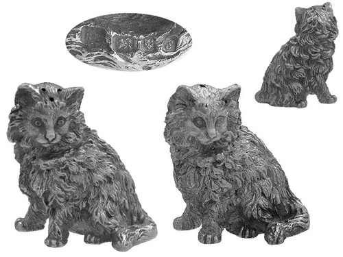 Sterling silver cat - sterling,