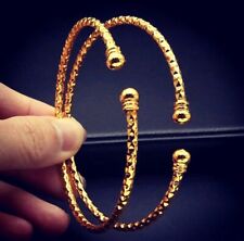 2 Piece Dubai 24K Gold Plated Bangle Bracelet Bridal KARRA Indian Jewellery 