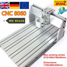 〖EU〗 8060 CNC Router Desktop Engraver Milling Machine 1605 Ball Screw Frame Kit