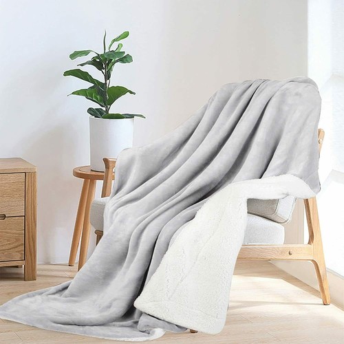 Sherpa fleece throw blanket - sherpa,