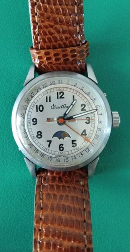 Vintage breitling watch triple - vintage,