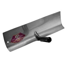Farm Scraper Rake Head, Galvanized Manganese Steel without Handle, Silver Tone