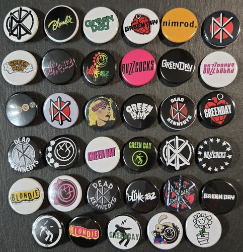 Punk rock button badges 35 - rock,