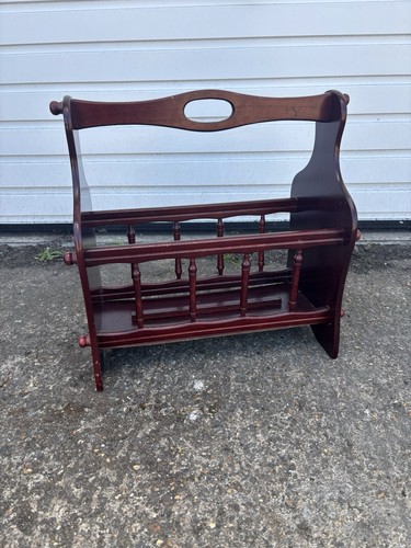 Vintage wooden magazine rack - vintage,