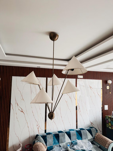 Modern brass sputnik - brass,