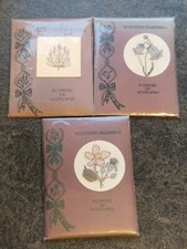 3 Textile Heritage Flowers of Scotland cross stitch kits