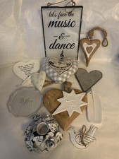 rustic look home deco job lot heart Shapes / Candle Holder / Trinket Dish