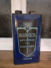 Smiths Industries Vintage Super Bluecol Anti-Freeze Oil Can Tin Classic Car