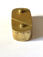 Antique 19th Century Brass Puzzle Snuff Box c1880